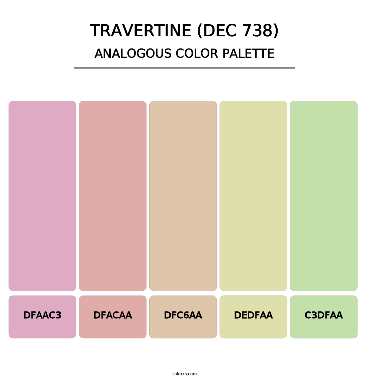 Travertine (DEC 738) - Analogous Color Palette