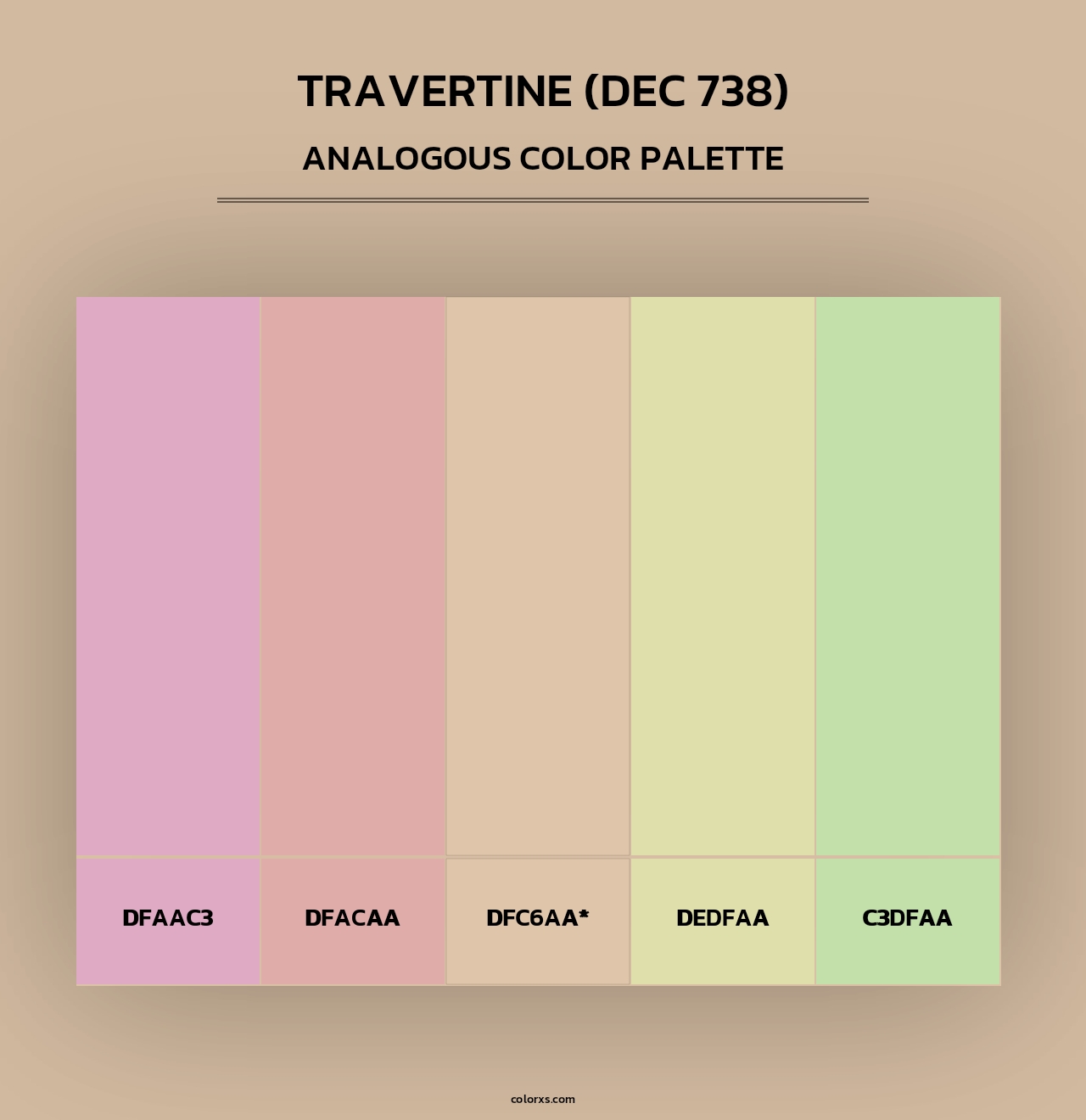 Travertine (DEC 738) - Analogous Color Palette