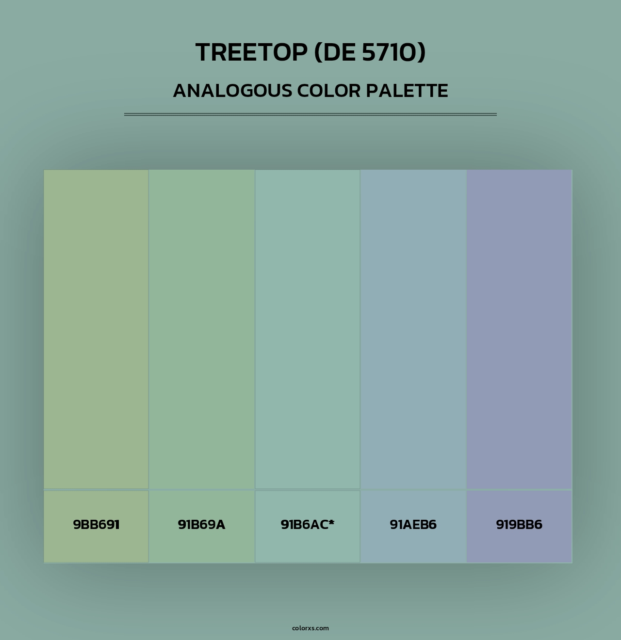 Treetop (DE 5710) - Analogous Color Palette