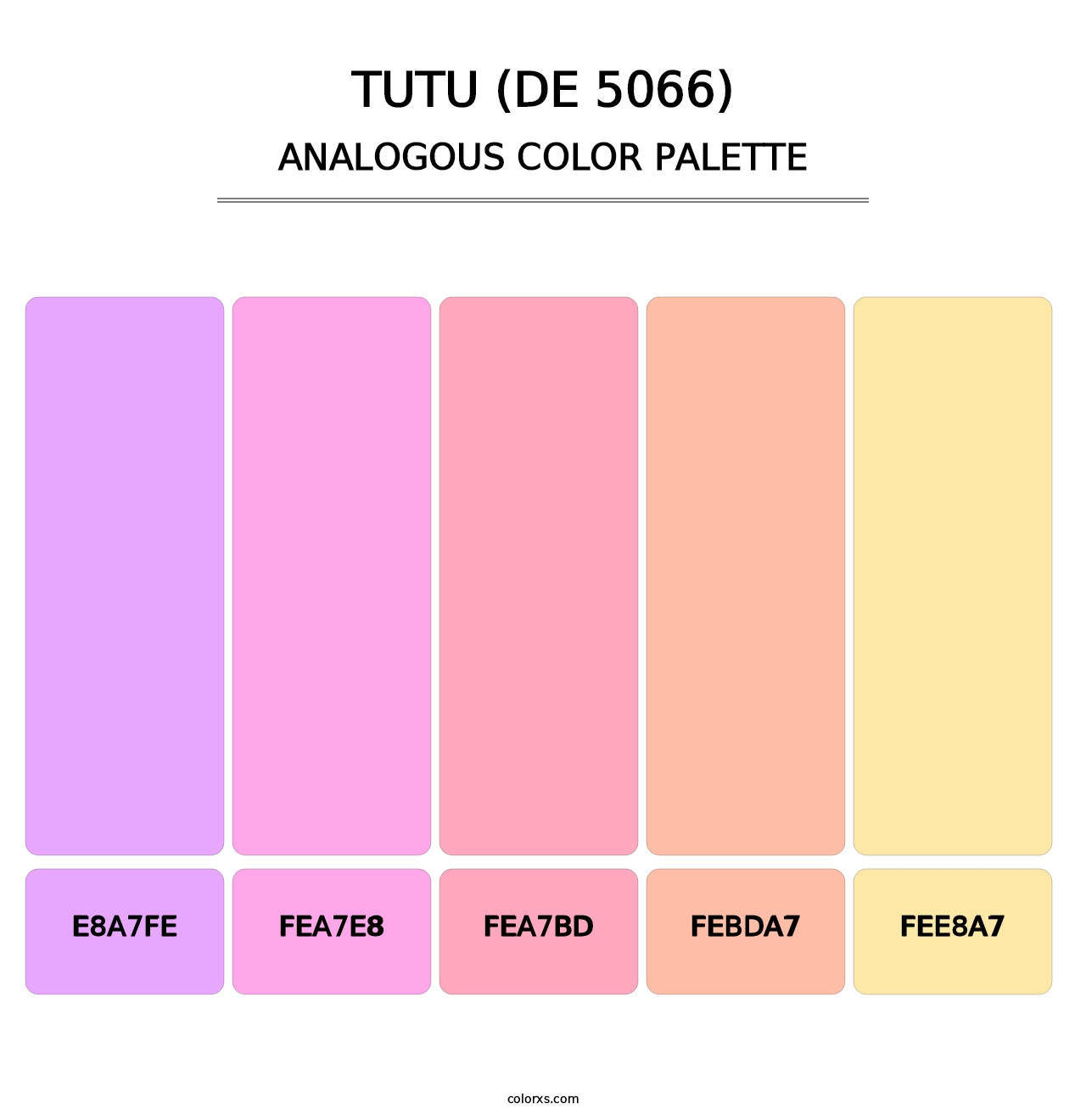 Tutu (DE 5066) - Analogous Color Palette