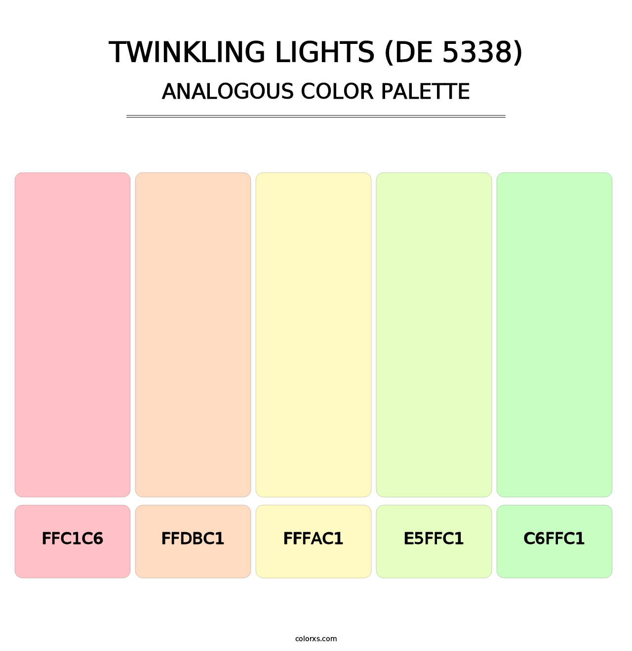 Twinkling Lights (DE 5338) - Analogous Color Palette