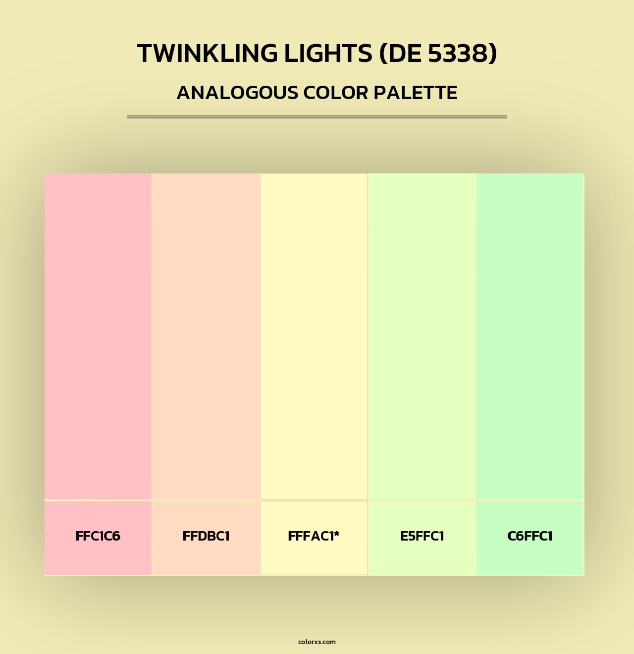 Twinkling Lights (DE 5338) - Analogous Color Palette