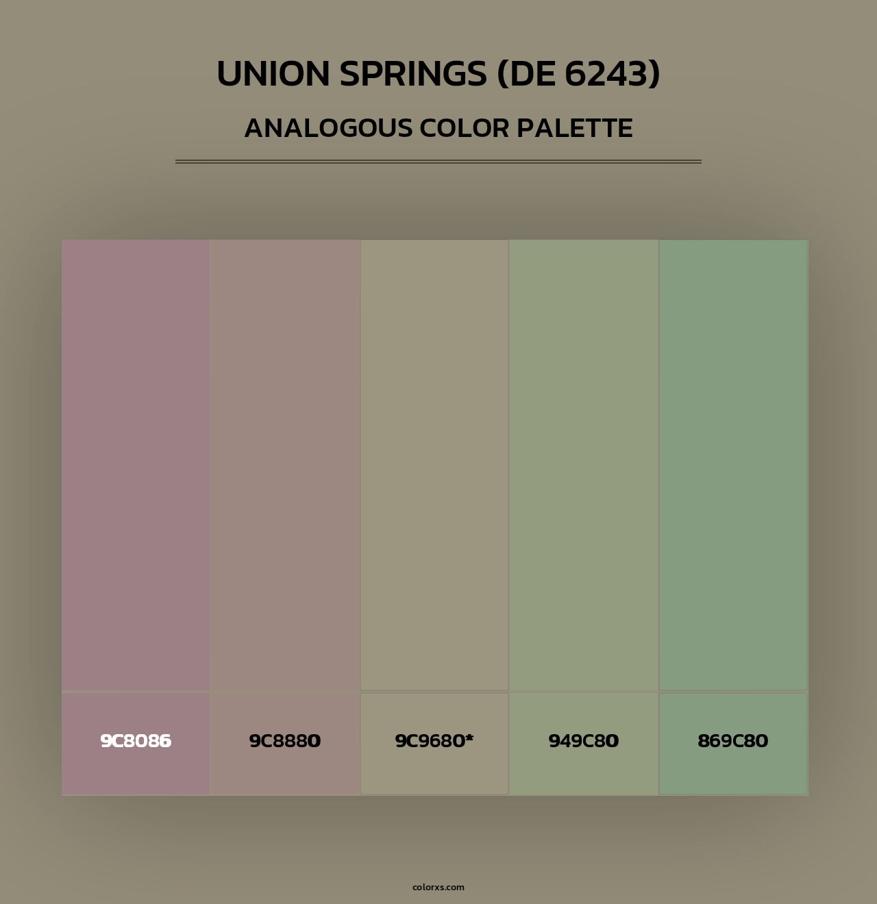 Union Springs (DE 6243) - Analogous Color Palette