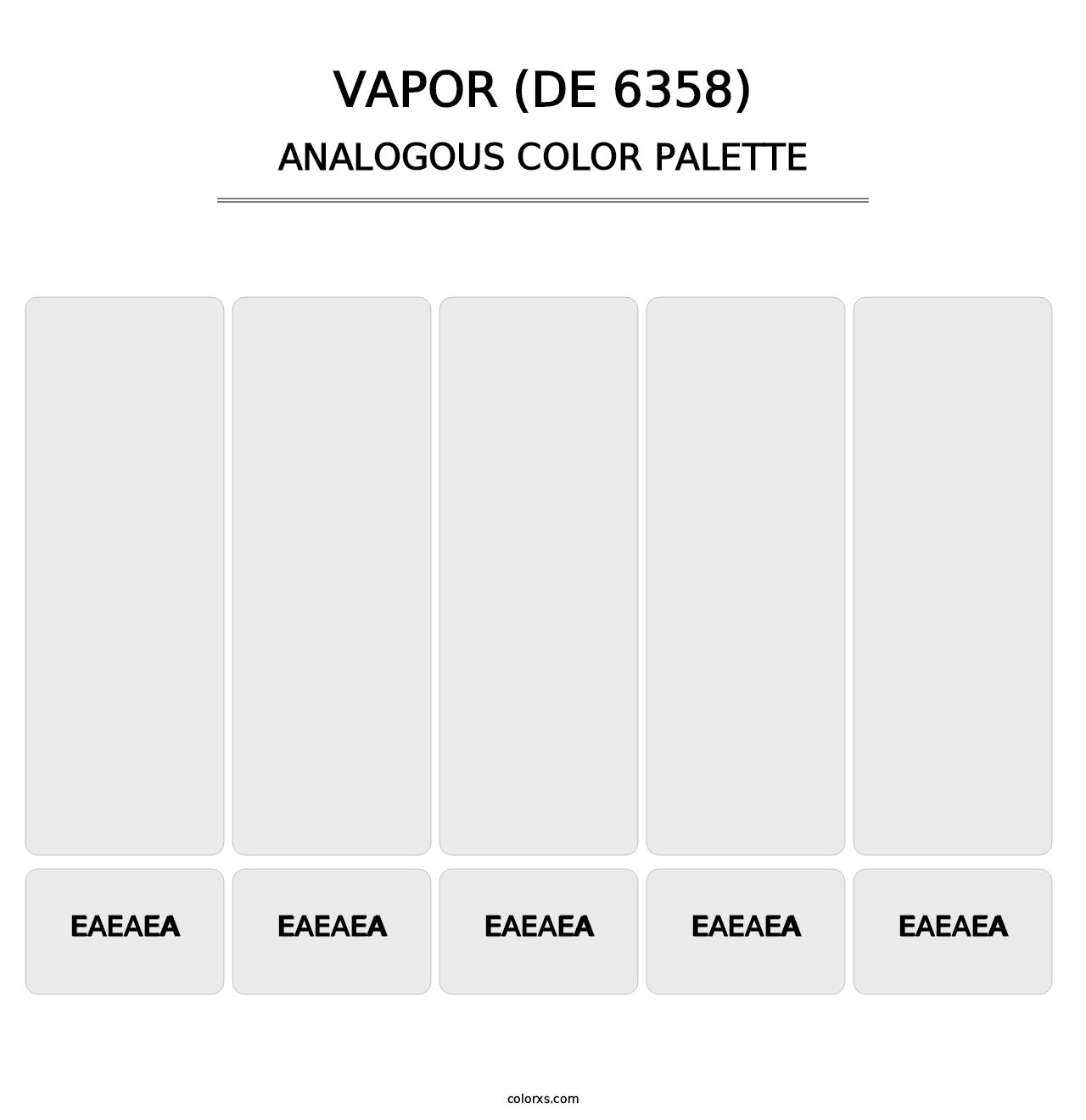 Vapor (DE 6358) - Analogous Color Palette