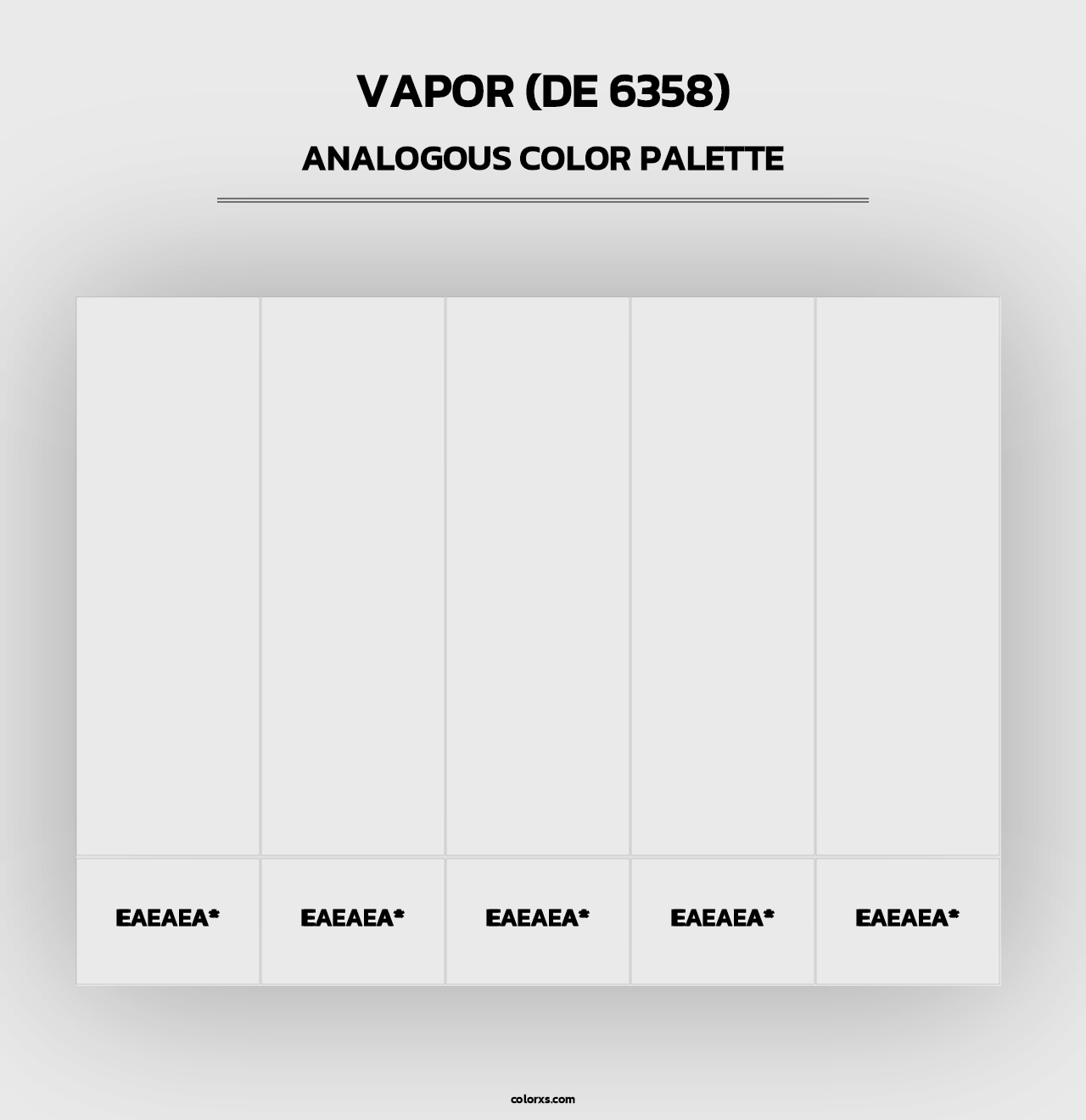 Vapor (DE 6358) - Analogous Color Palette