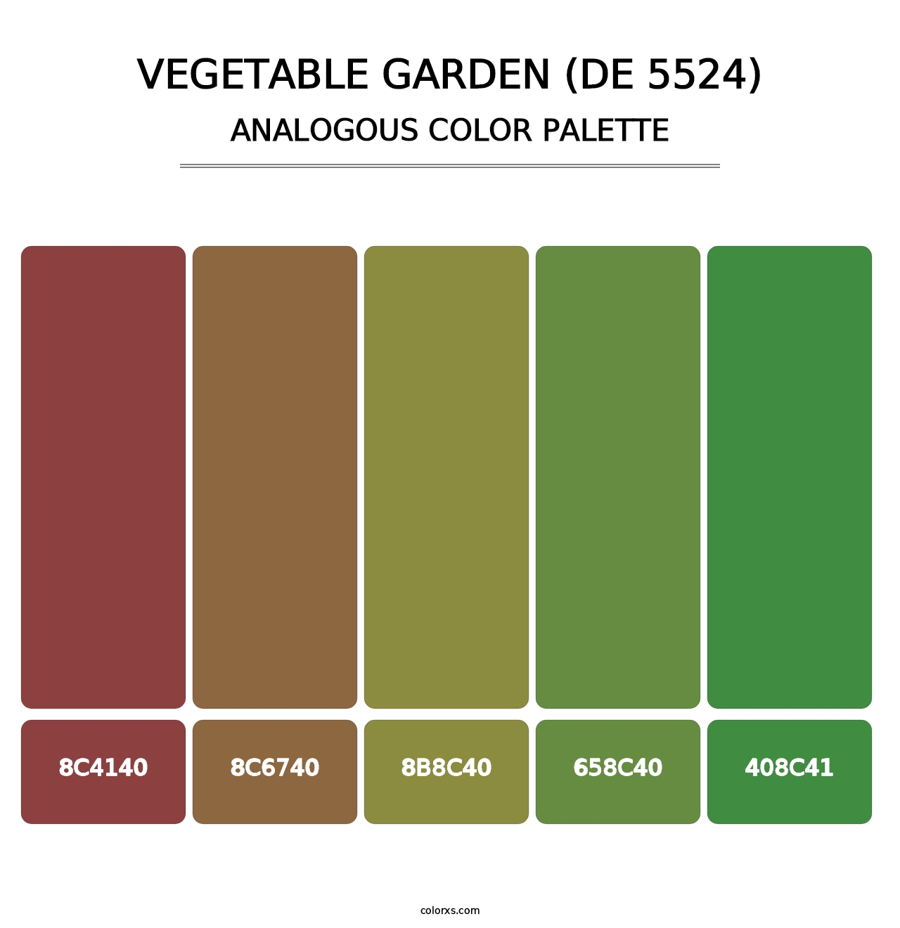 Vegetable Garden (DE 5524) - Analogous Color Palette