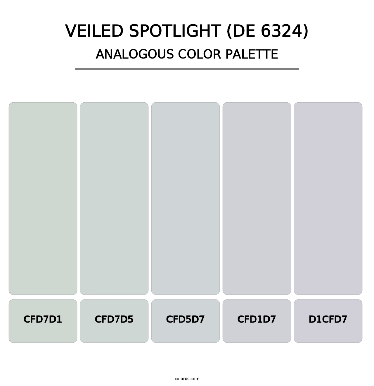 Veiled Spotlight (DE 6324) - Analogous Color Palette