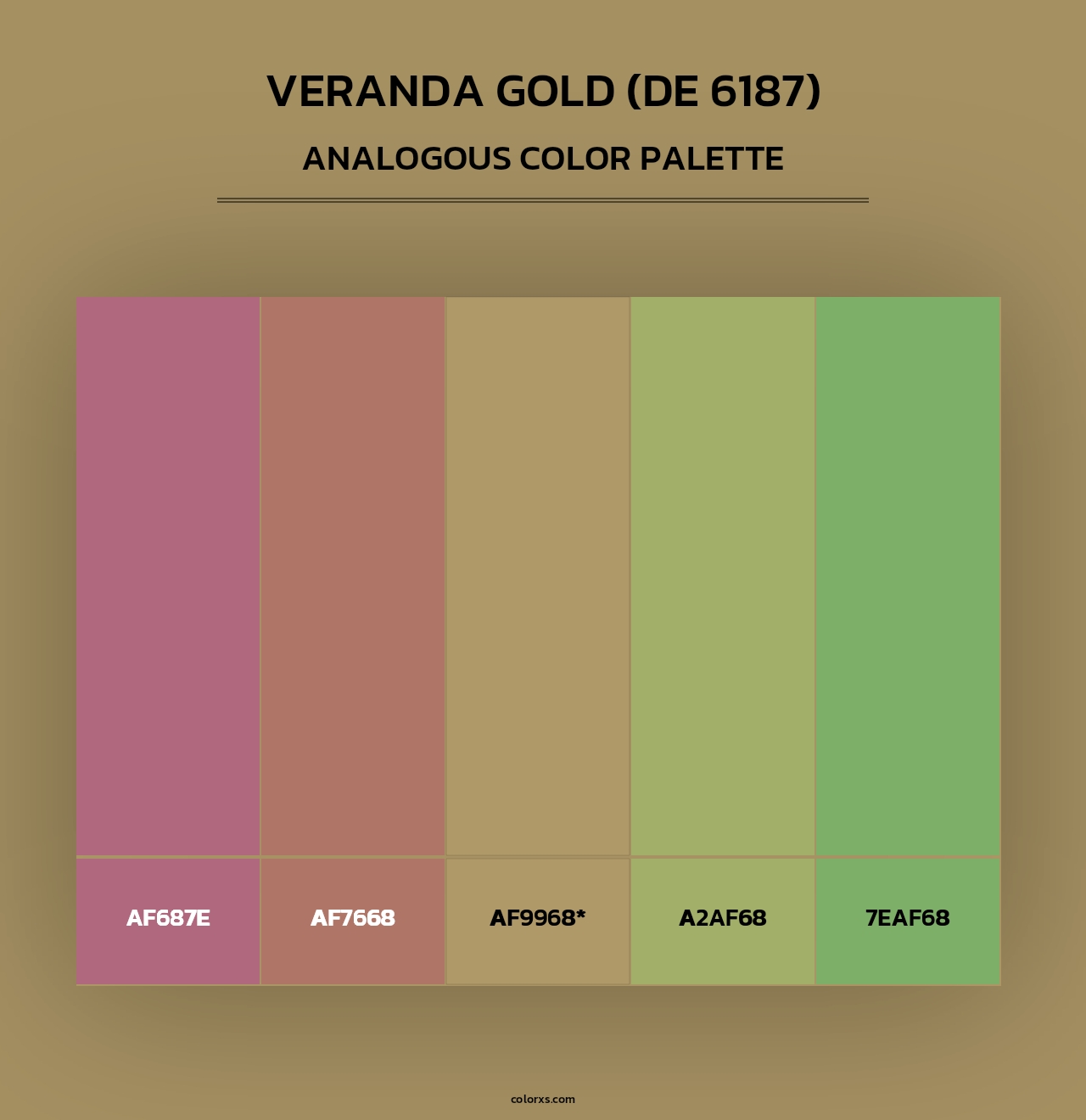 Veranda Gold (DE 6187) - Analogous Color Palette