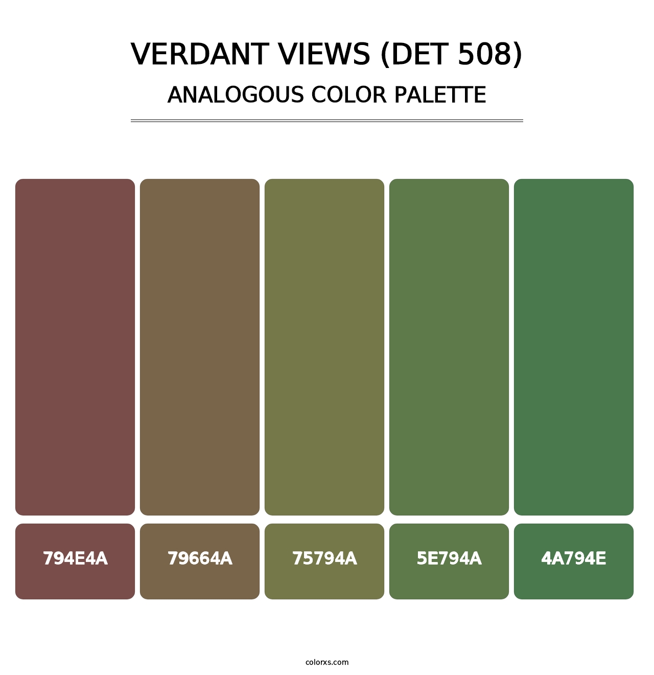 Verdant Views (DET 508) - Analogous Color Palette