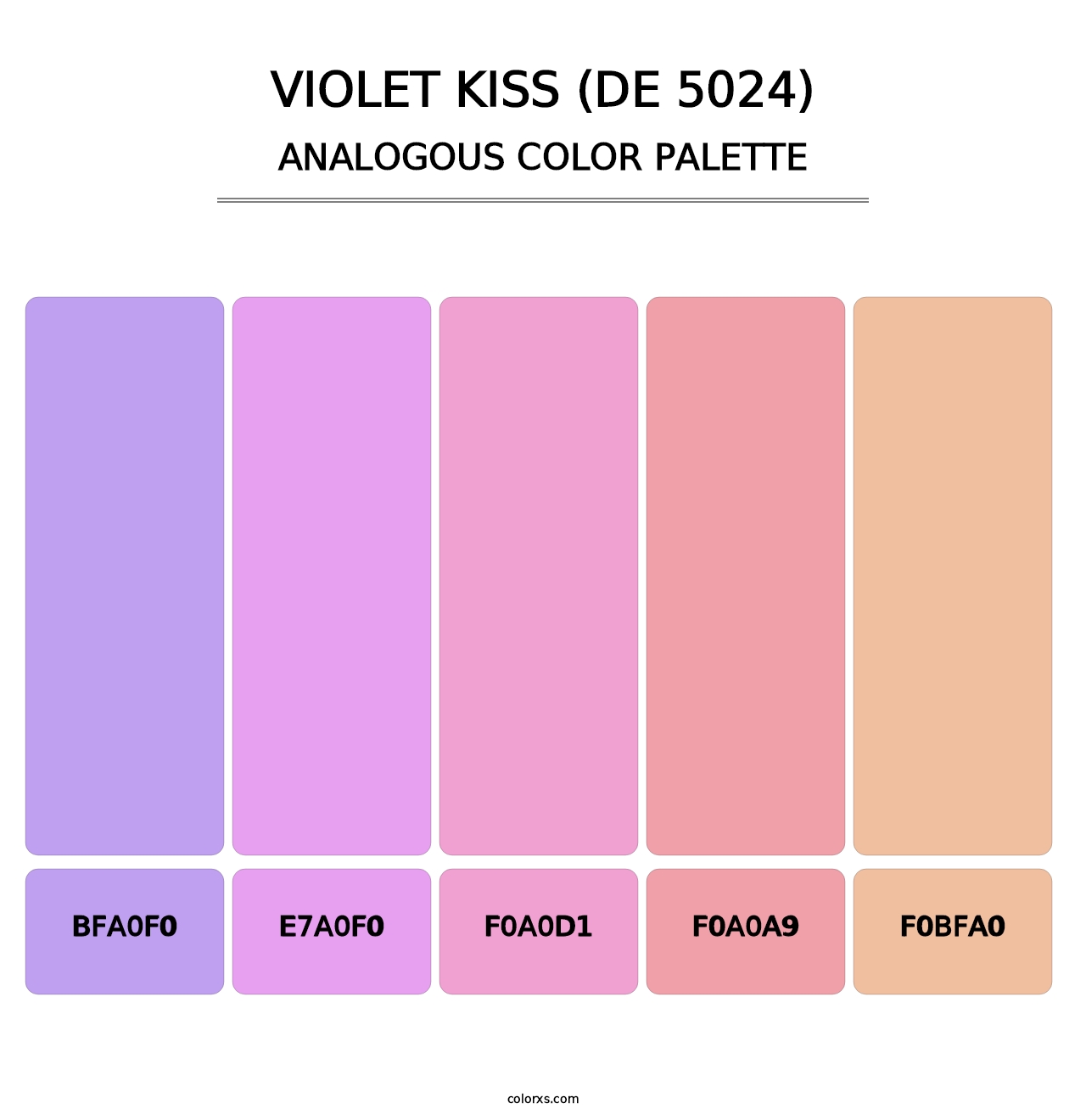 Violet Kiss (DE 5024) - Analogous Color Palette