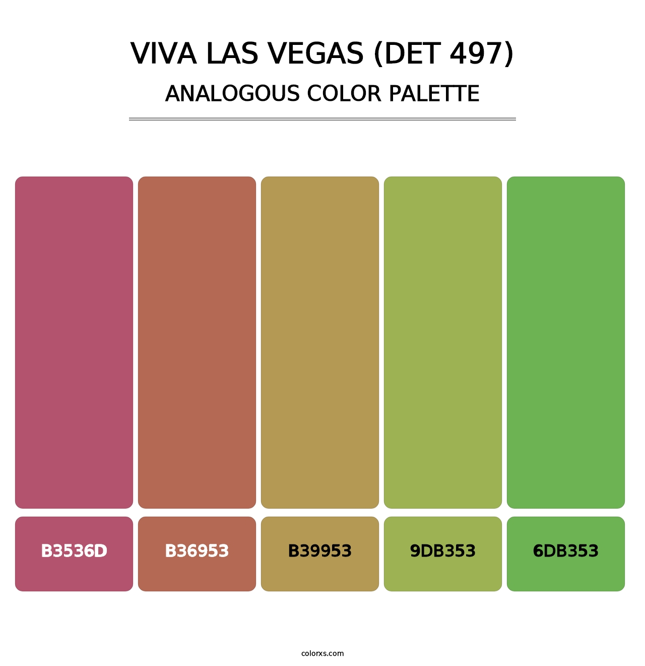 Viva Las Vegas (DET 497) - Analogous Color Palette