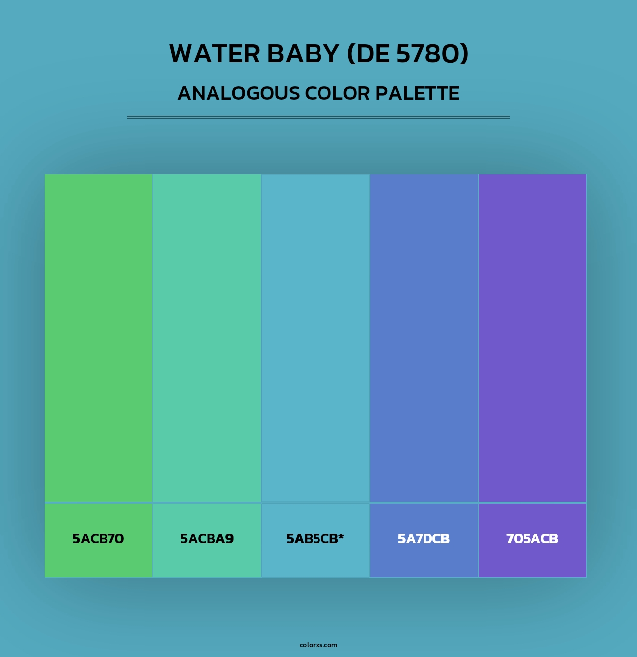Water Baby (DE 5780) - Analogous Color Palette