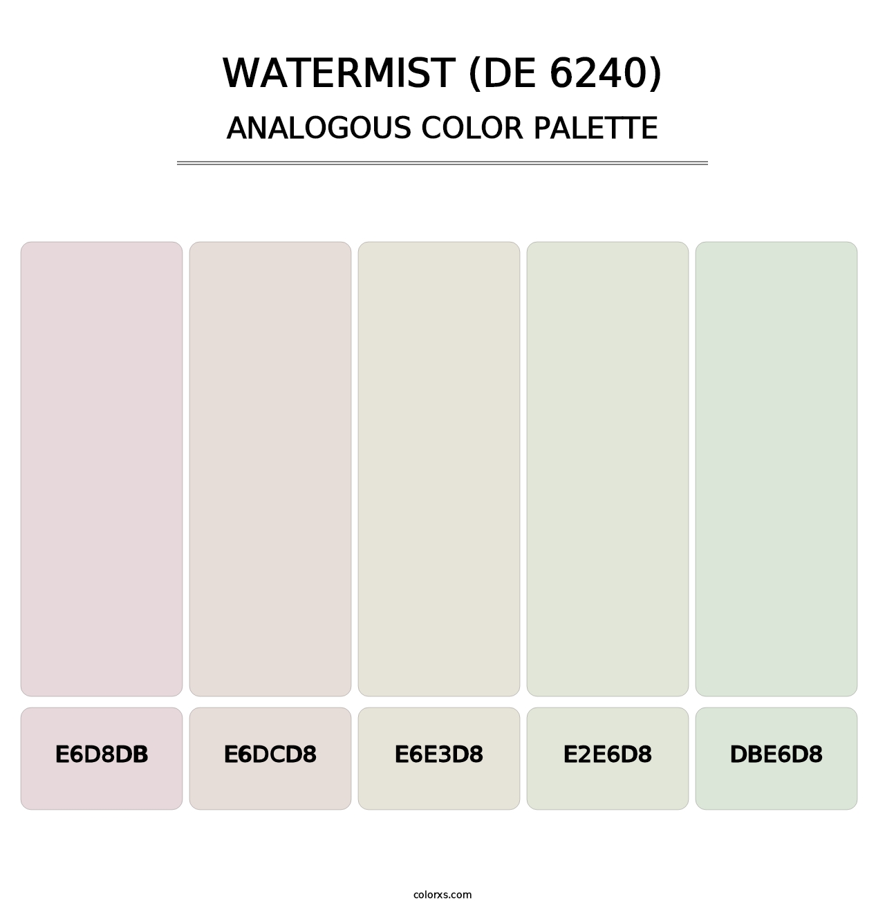 Watermist (DE 6240) - Analogous Color Palette
