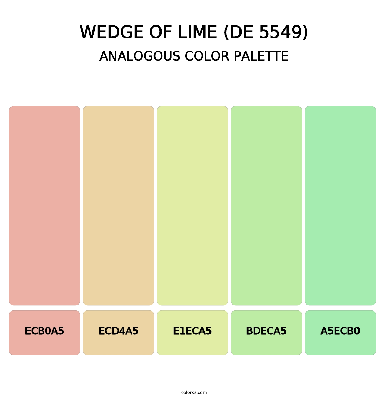 Wedge of Lime (DE 5549) - Analogous Color Palette