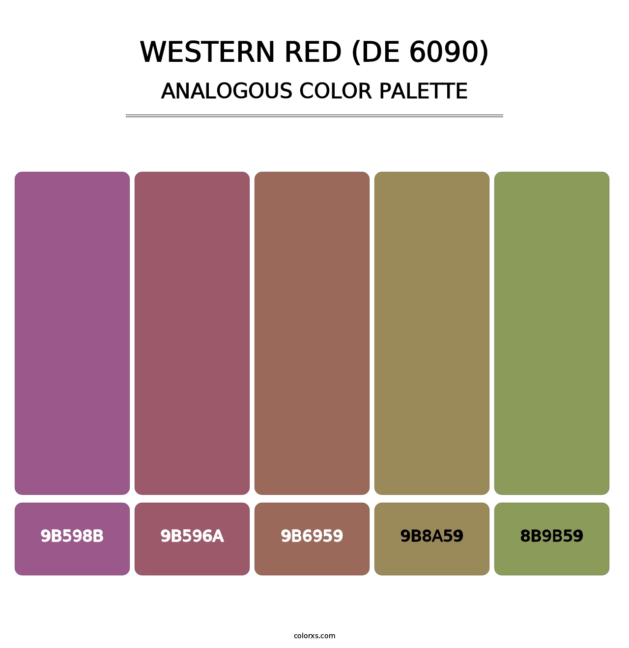 Western Red (DE 6090) - Analogous Color Palette
