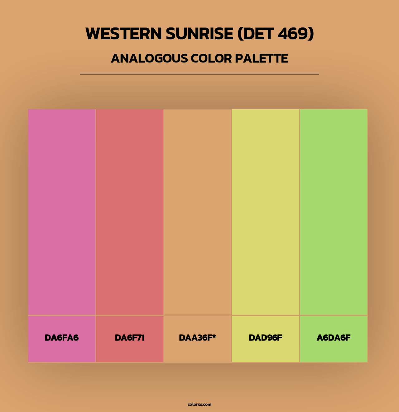 Western Sunrise (DET 469) - Analogous Color Palette