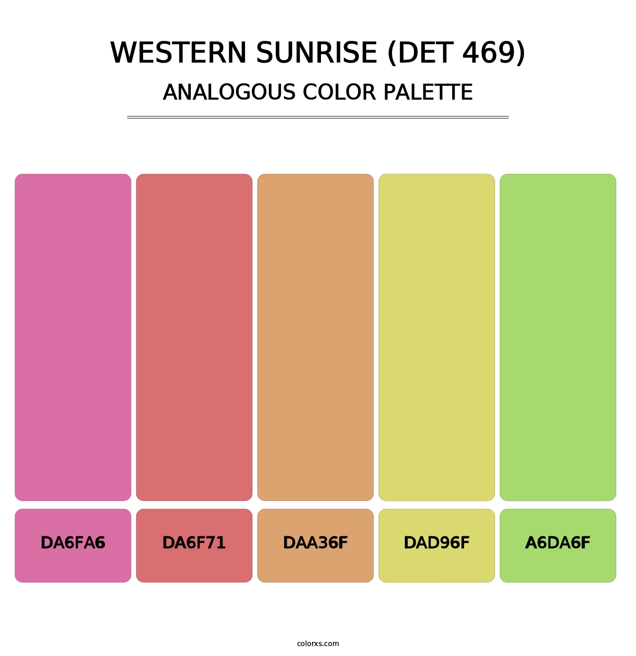 Western Sunrise (DET 469) - Analogous Color Palette