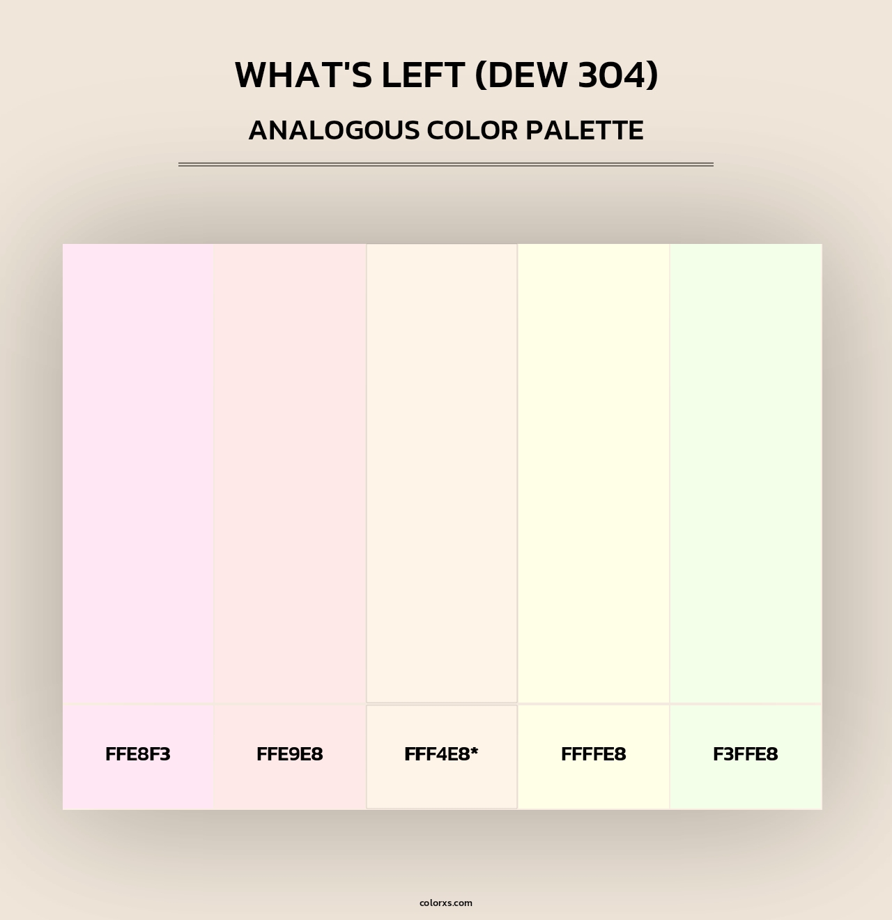 What's Left (DEW 304) - Analogous Color Palette