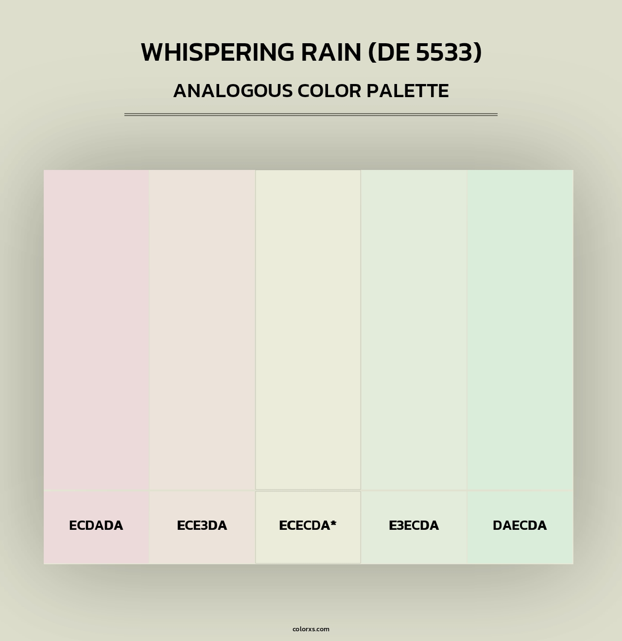 Whispering Rain (DE 5533) - Analogous Color Palette