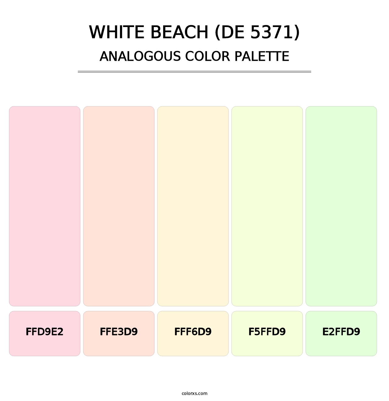 White Beach (DE 5371) - Analogous Color Palette