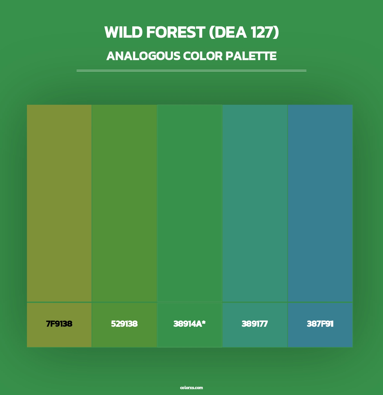Wild Forest (DEA 127) - Analogous Color Palette