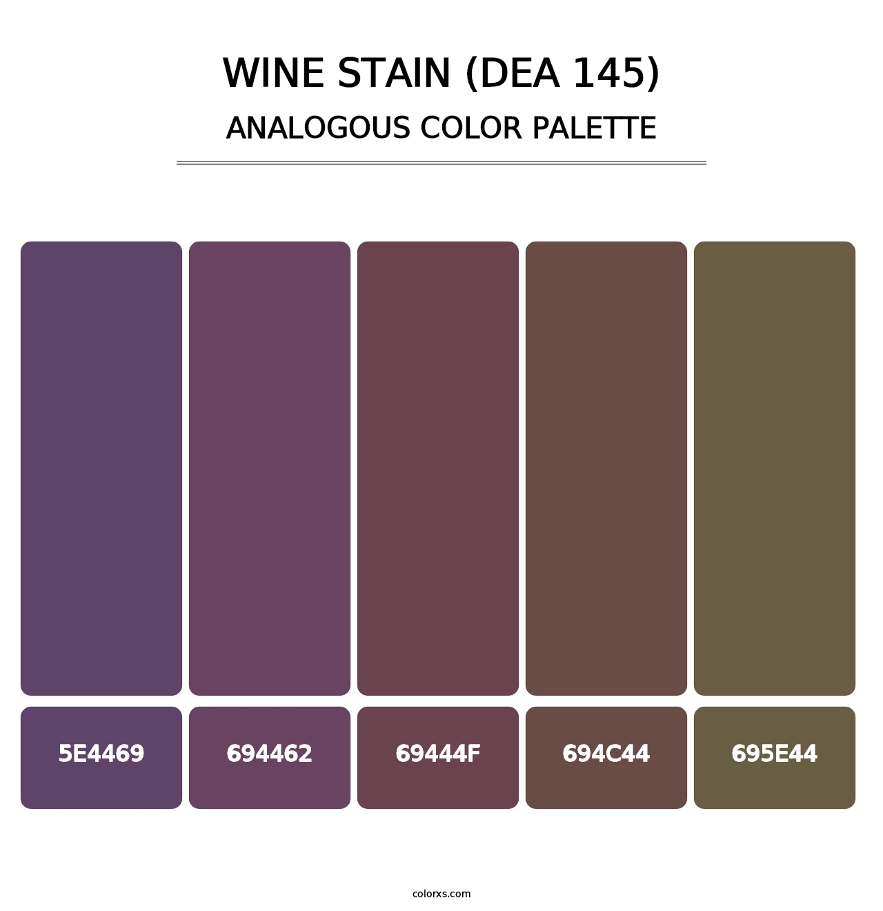 Wine Stain (DEA 145) - Analogous Color Palette
