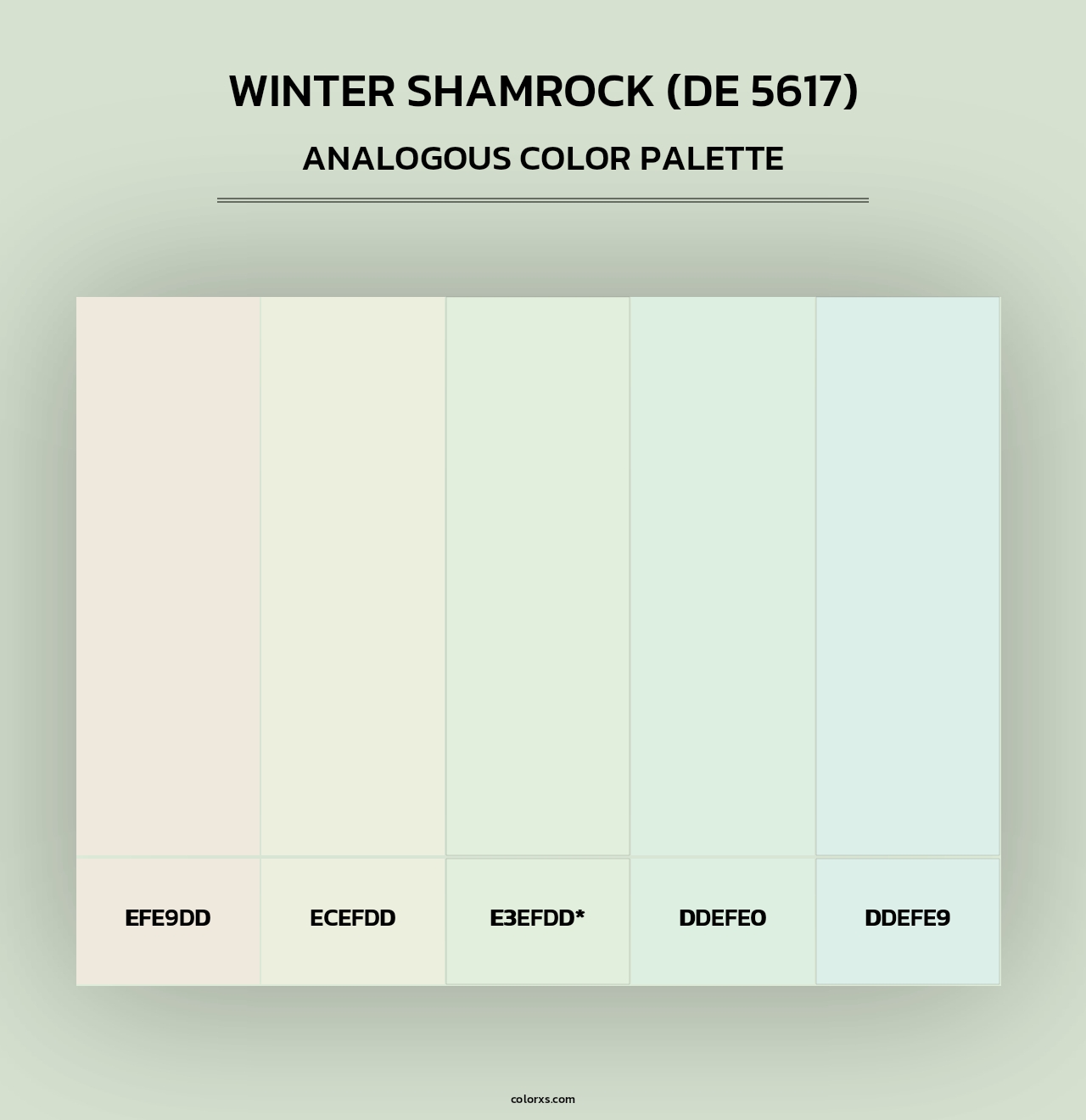 Winter Shamrock (DE 5617) - Analogous Color Palette