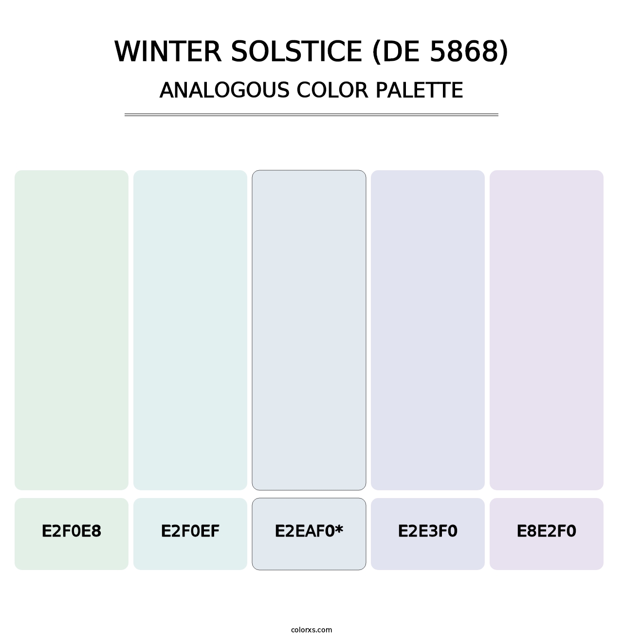 Winter Solstice (DE 5868) - Analogous Color Palette