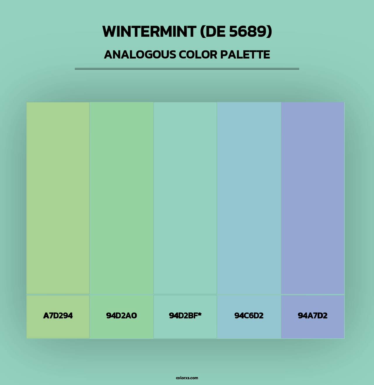 Wintermint (DE 5689) - Analogous Color Palette