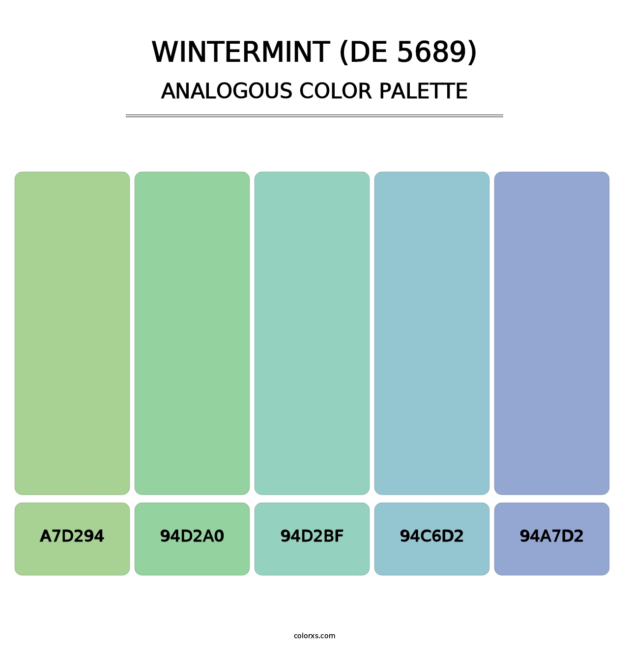 Wintermint (DE 5689) - Analogous Color Palette