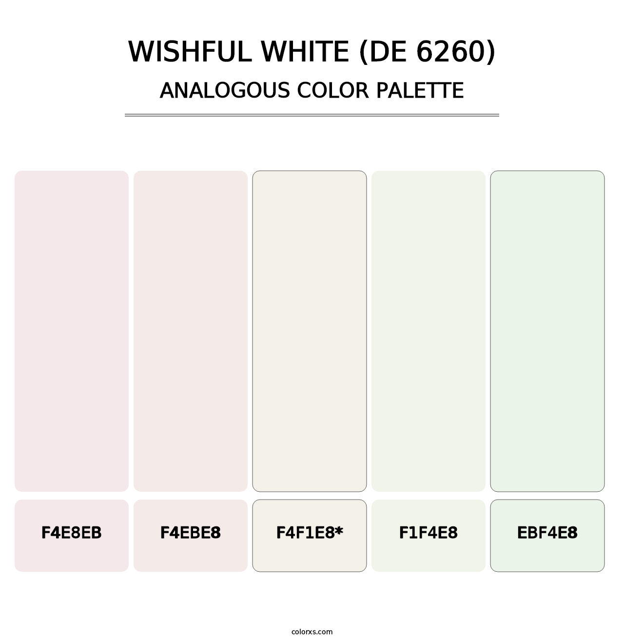 Wishful White (DE 6260) - Analogous Color Palette