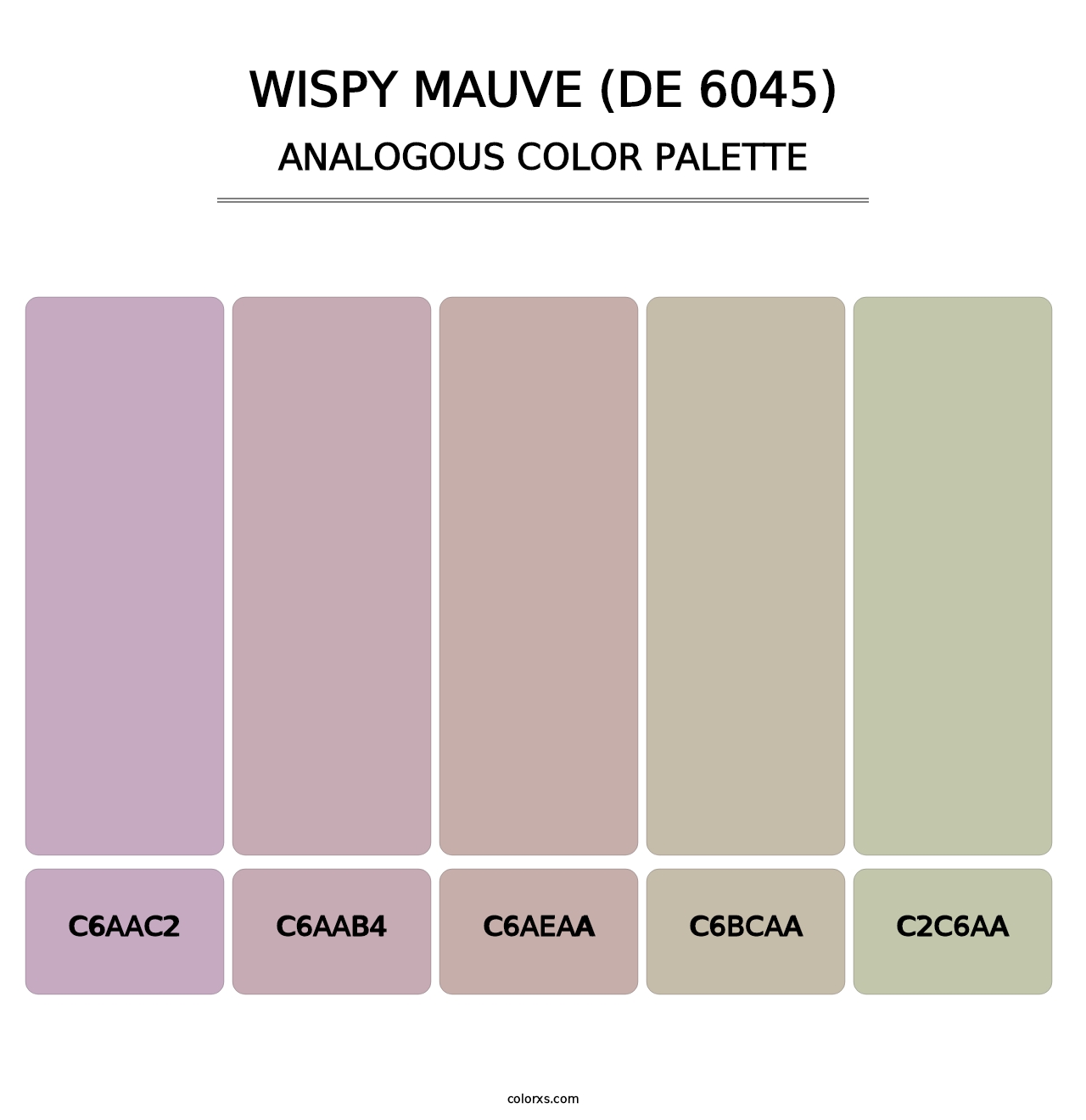 Wispy Mauve (DE 6045) - Analogous Color Palette