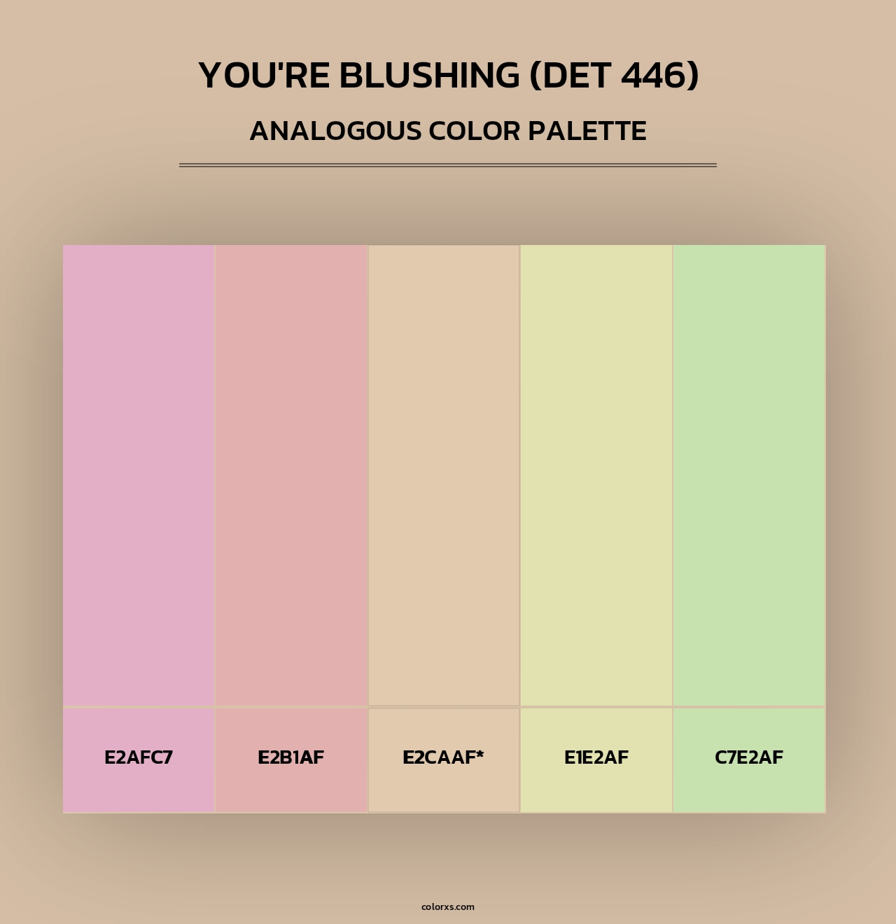 You're Blushing (DET 446) - Analogous Color Palette