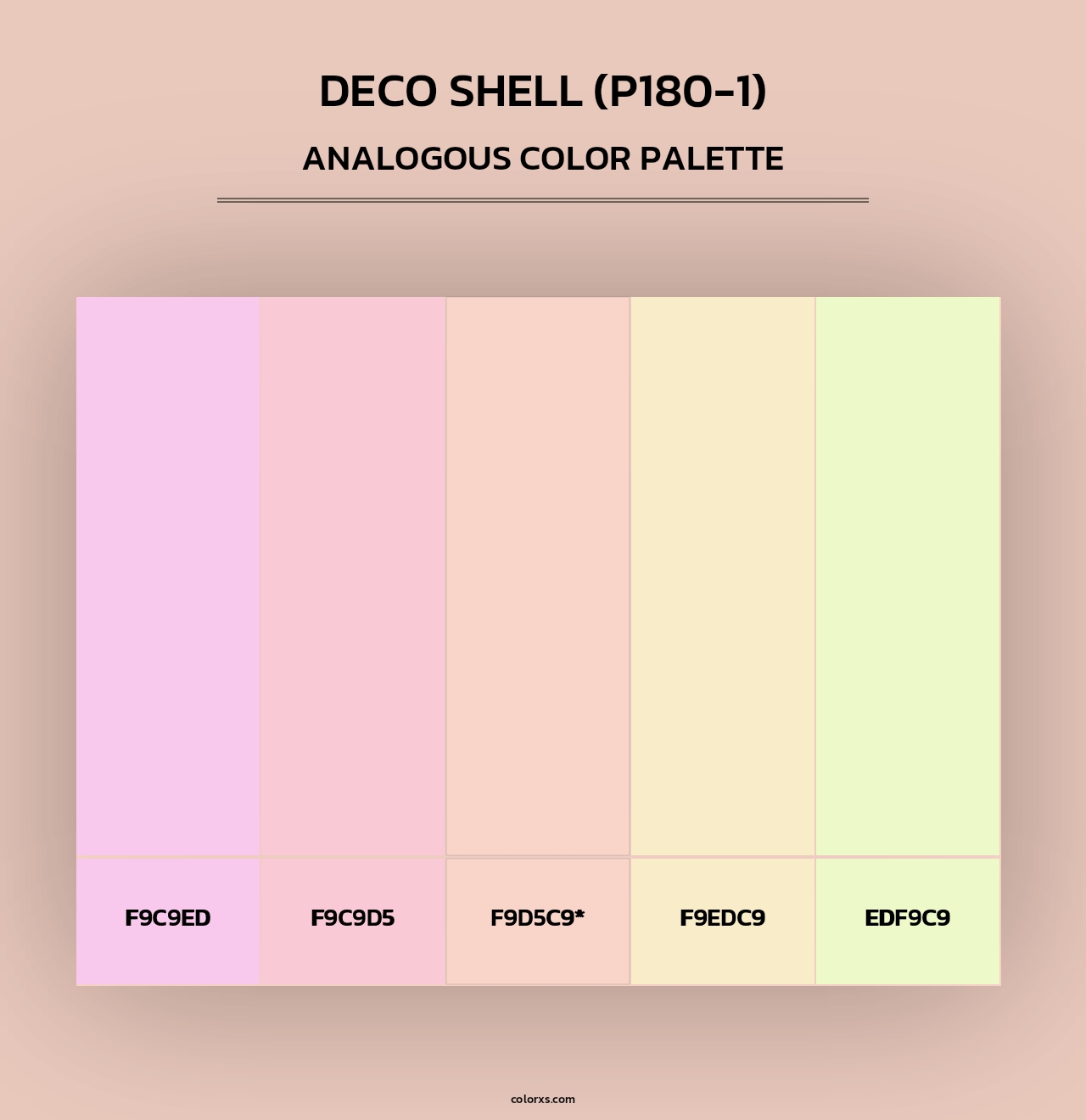 Deco Shell (P180-1) - Analogous Color Palette