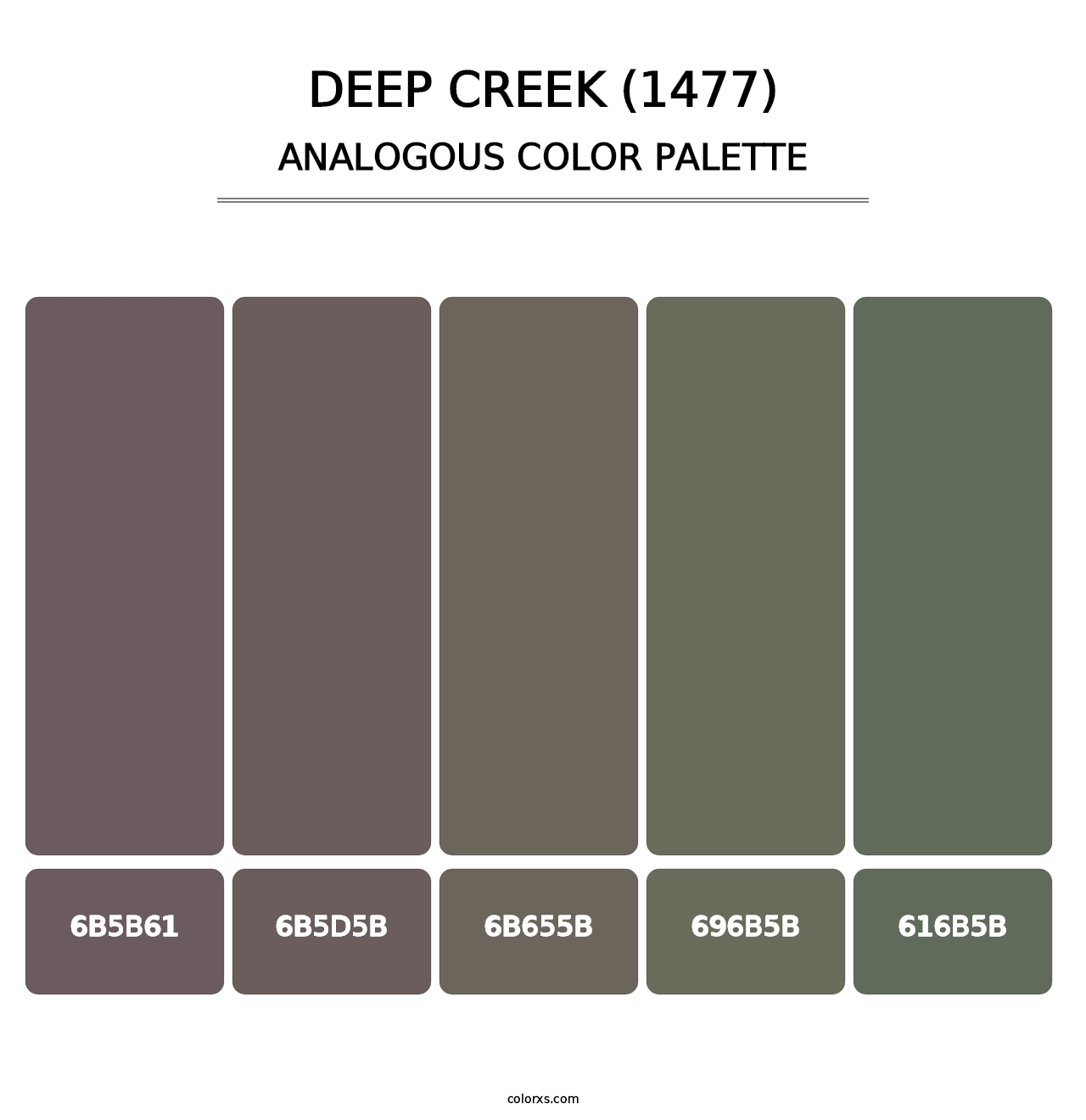 Deep Creek (1477) - Analogous Color Palette