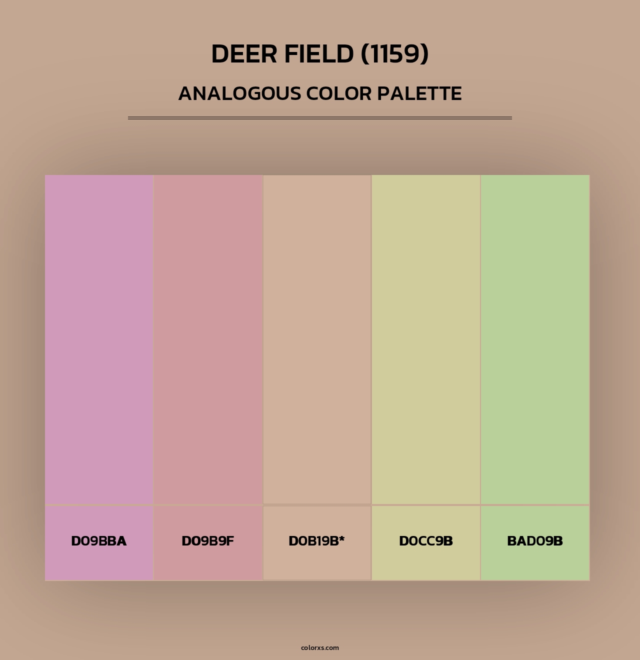 Deer Field (1159) - Analogous Color Palette