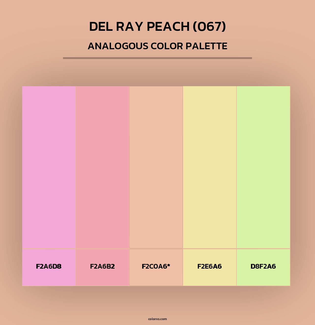Del Ray Peach (067) - Analogous Color Palette