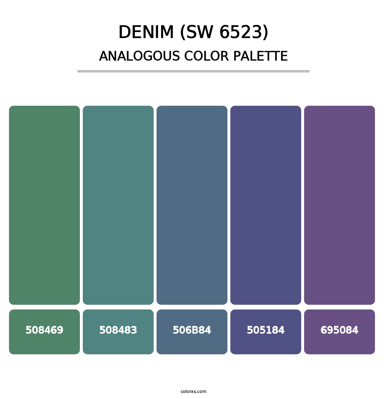Denim (SW 6523) - Analogous Color Palette