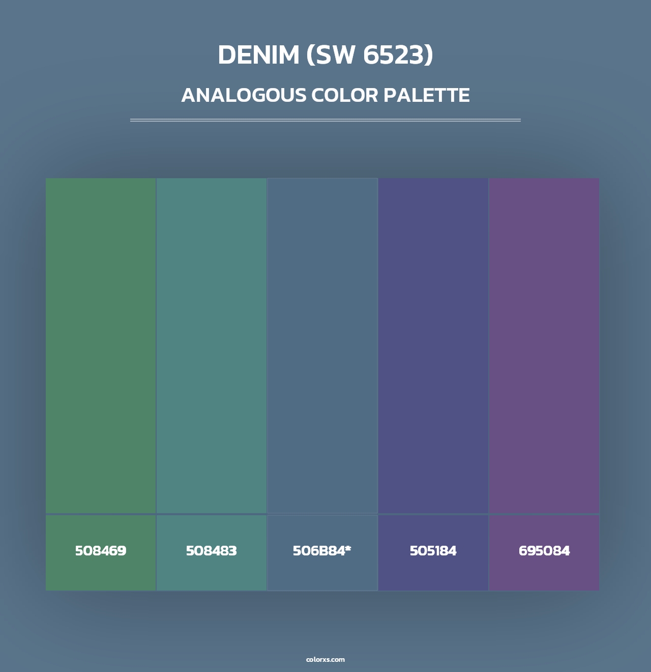 Denim (SW 6523) - Analogous Color Palette