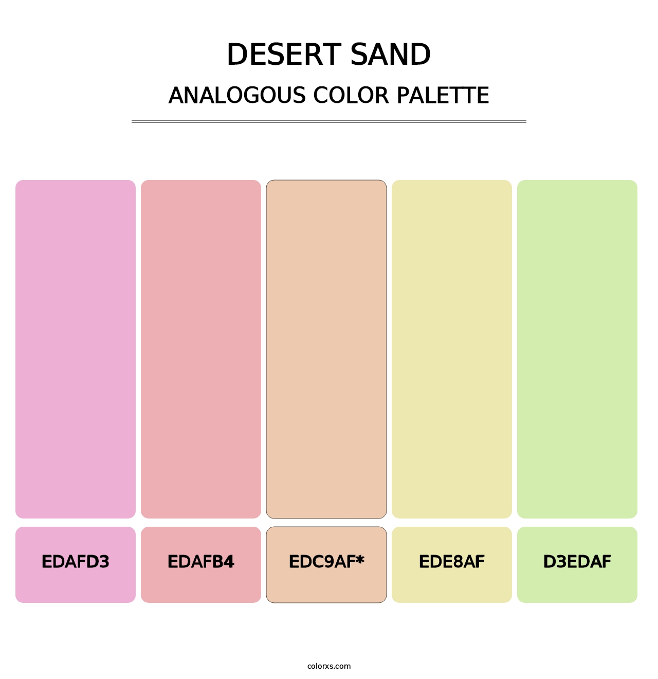 Desert Sand - Analogous Color Palette