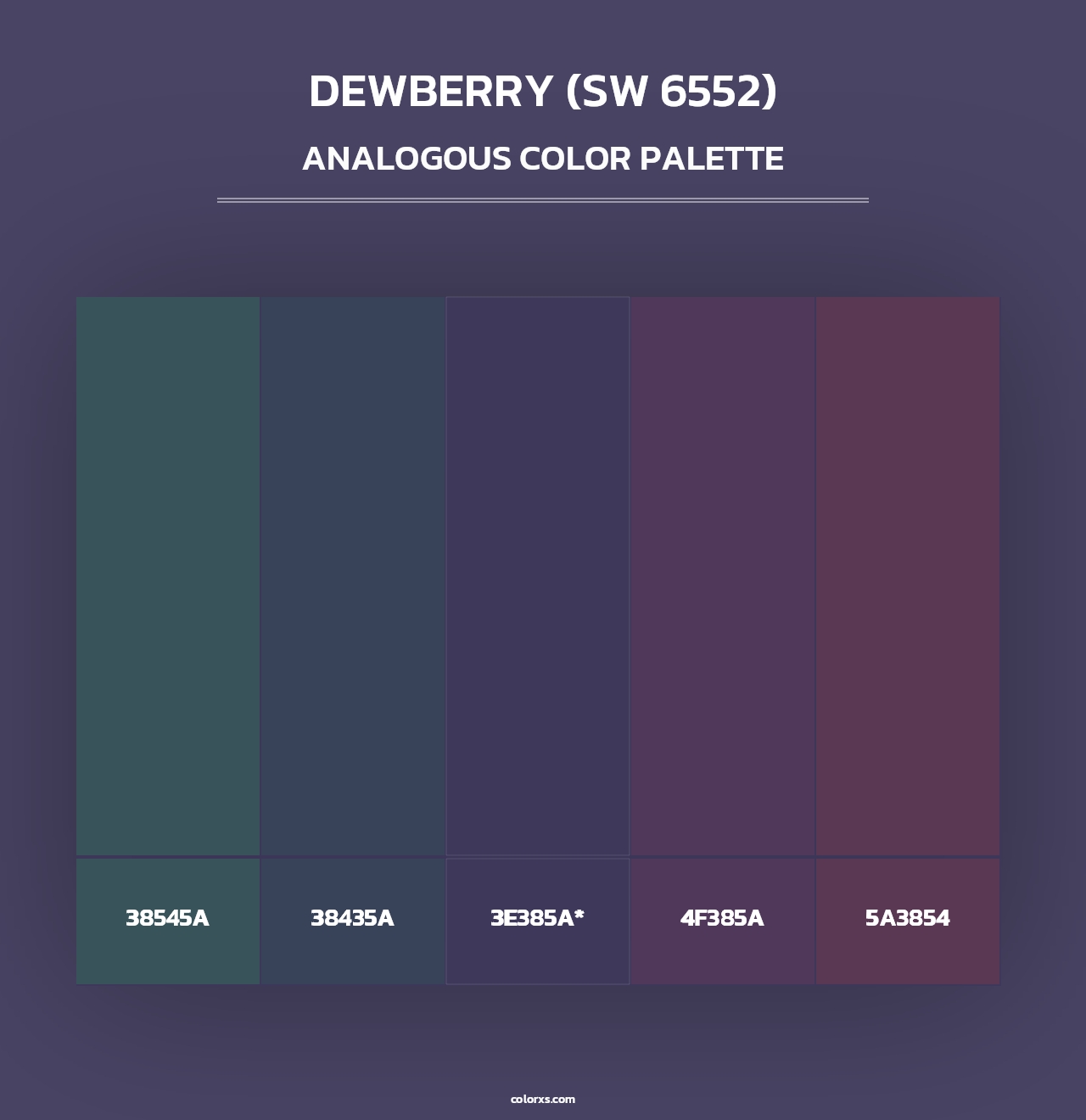 Dewberry (SW 6552) - Analogous Color Palette
