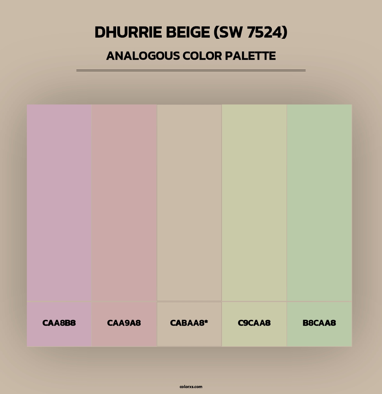 Dhurrie Beige (SW 7524) - Analogous Color Palette