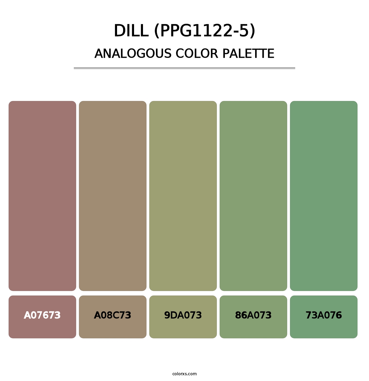 Dill (PPG1122-5) - Analogous Color Palette