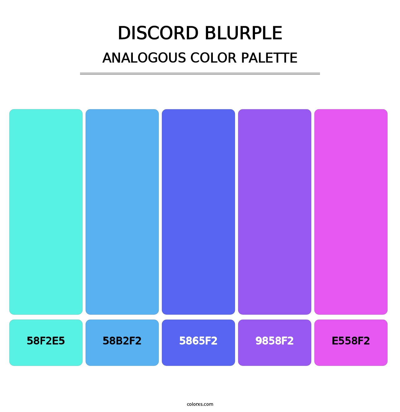 Discord Blurple - Analogous Color Palette