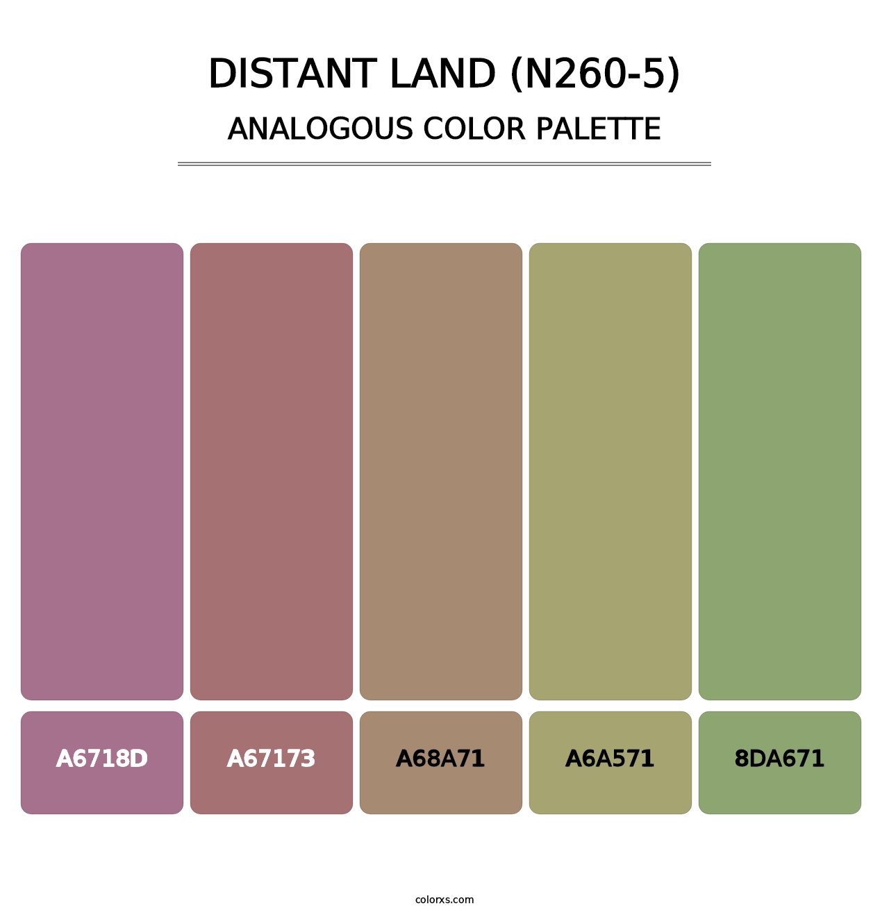 Distant Land (N260-5) - Analogous Color Palette