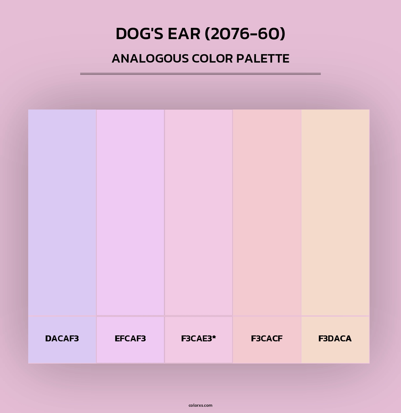 Dog's Ear (2076-60) - Analogous Color Palette