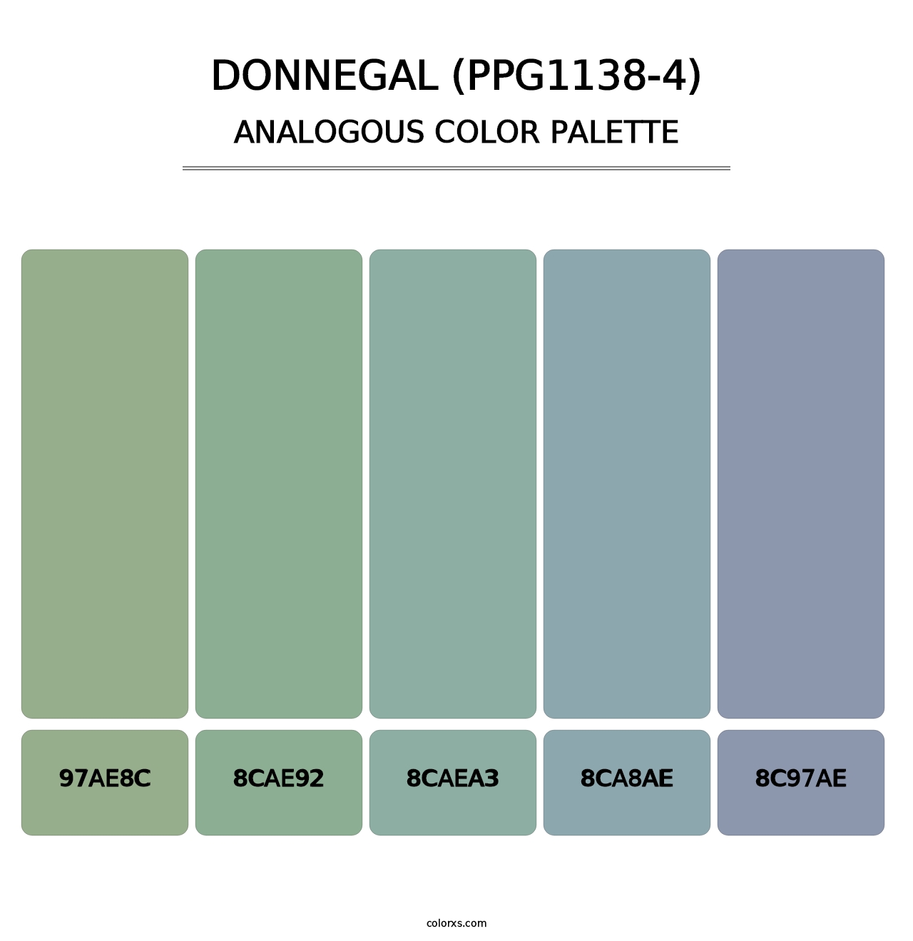 Donnegal (PPG1138-4) - Analogous Color Palette