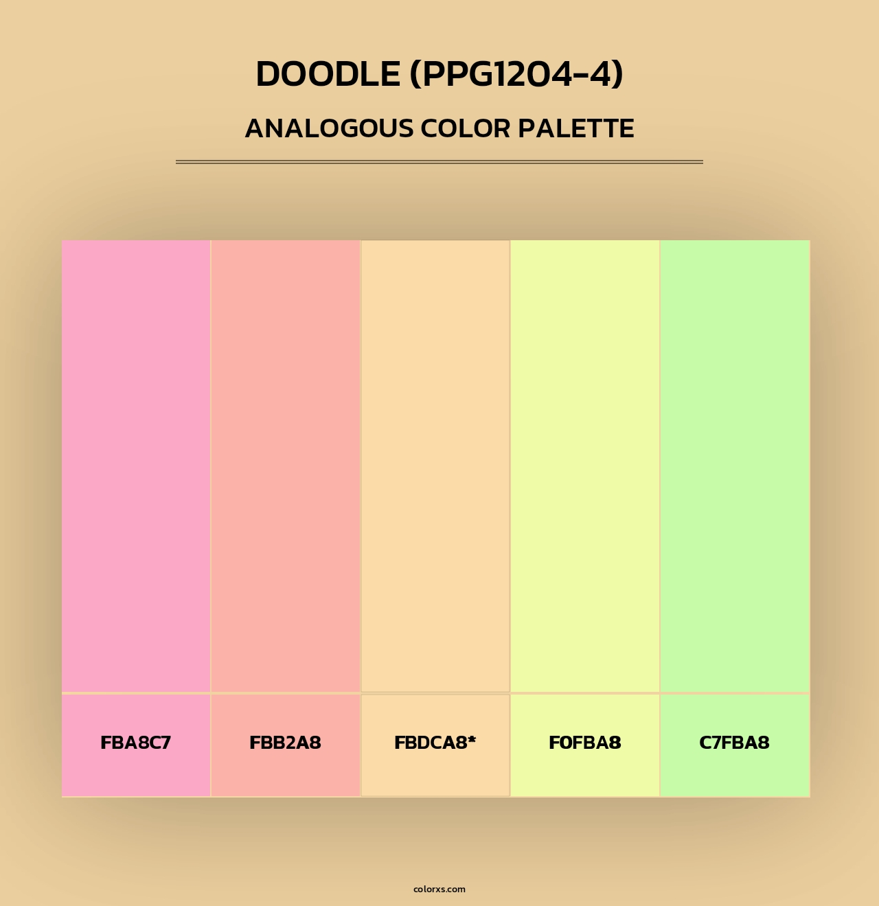 Doodle (PPG1204-4) - Analogous Color Palette