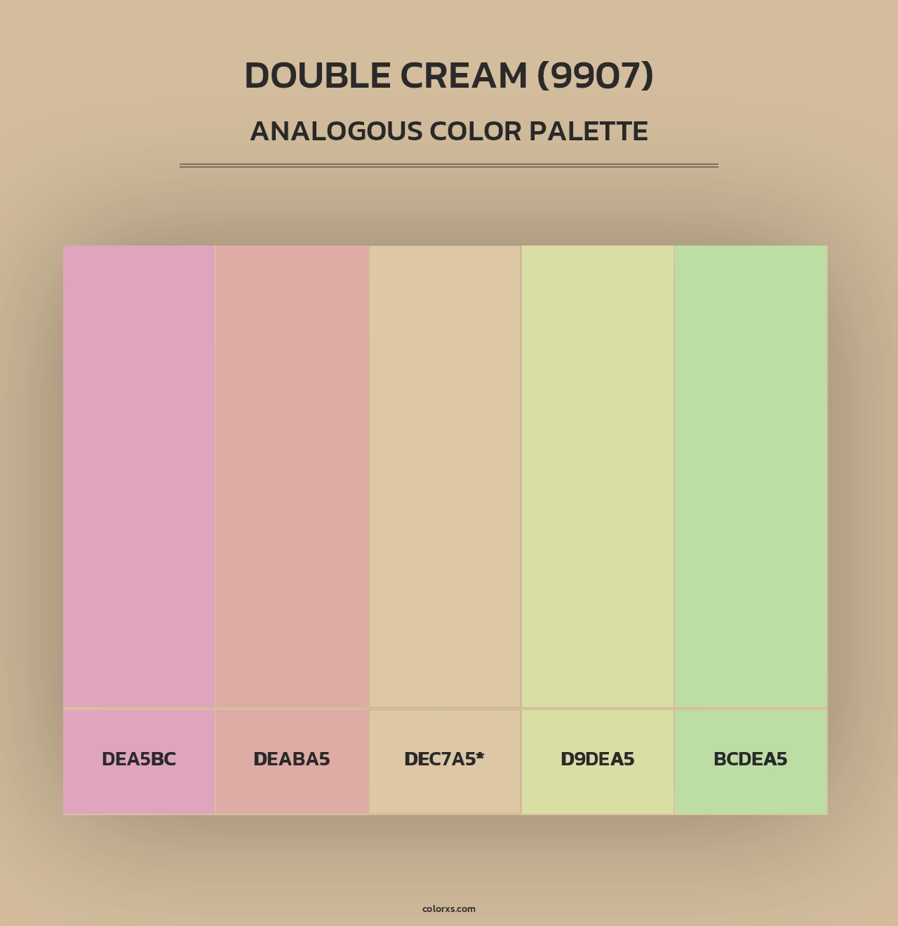 Double Cream (9907) - Analogous Color Palette