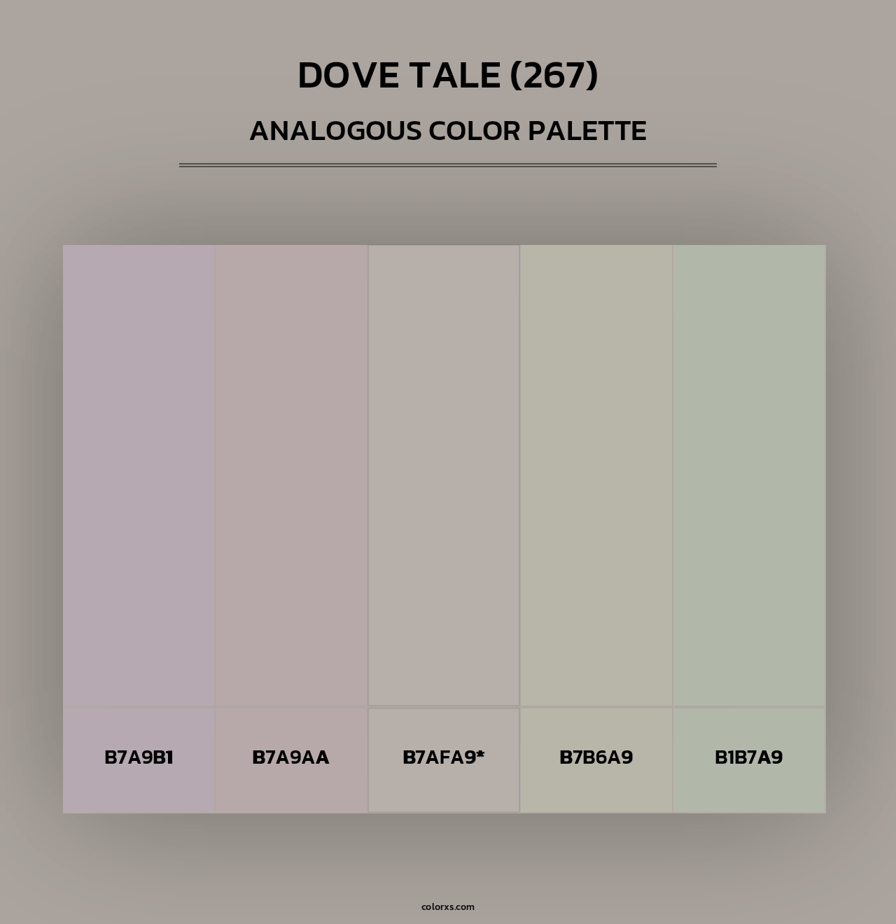Dove Tale (267) - Analogous Color Palette